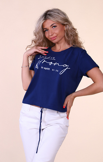 М372 Футболка «Джерри»(синий)