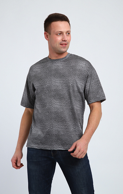 М439 Футболка оверсайз (серый)