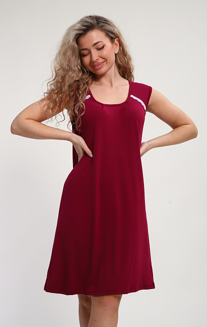 м465 сорочка "Елена" (бордо)